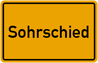 Ortsschild von Gemeinde Sohrschied in Rheinland-Pfalz