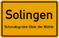 Motorrad-Zufahrt in SolingenSchmalzgrube-Ober der Mühle