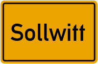Ortsschild von Gemeinde Sollwitt in Schleswig-Holstein