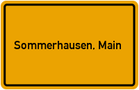 City Sign Sommerhausen, Main