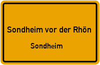 Nordheimer Str. in 97647 Sondheim vor der Rhön (Sondheim)
