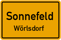 Bahnhofstraße in SonnefeldWörlsdorf