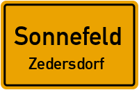 Zedersdorfer Straße in SonnefeldZedersdorf