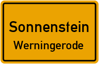 Werningeröder Dorfstraße in SonnensteinWerningerode