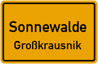 Wehnsdorfer Weg in SonnewaldeGroßkrausnik