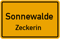 Zeckeriner Dorfstraße in SonnewaldeZeckerin