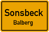 Hinterfeldsweg in SonsbeckBalberg