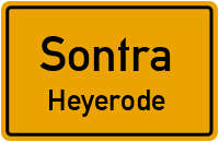 Straßen in Sontra Heyerode