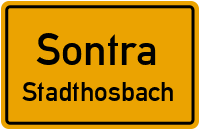 Straßen in Sontra Stadthosbach