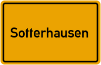 Ortsschild von Gemeinde Sotterhausen in Sachsen-Anhalt