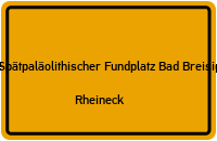 Waldgut Rheineck in Spätpaläolithischer Fundplatz Bad BreisigRheineck