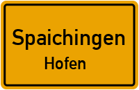 Robert-Koch-Straße in SpaichingenHofen