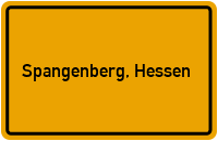 City Sign Spangenberg, Hessen