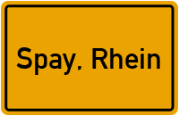 City Sign Spay, Rhein