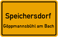 Straßenverzeichnis Speichersdorf Göppmannsbühl am Bach