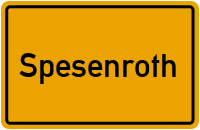 City Sign Spesenroth