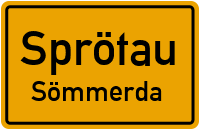 Straße Des Friedens in SprötauSömmerda
