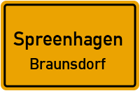 Dorfstraße in SpreenhagenBraunsdorf