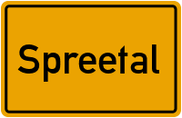 Ortsschild von Gemeinde Spreetal in Sachsen