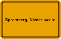 City Sign Spremberg, Niederlausitz