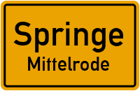 Siedlungsstraße in SpringeMittelrode