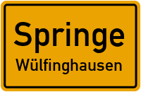Straßenverzeichnis Springe Wülfinghausen