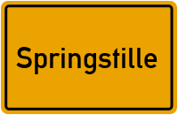 Ortsschild von Gemeinde Springstille in Thüringen