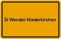 Ortsschild St Wendel-Niederkirchen