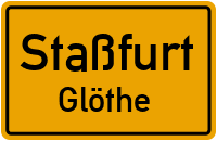 Straße Des Aufbaus in StaßfurtGlöthe