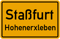 Straßenverzeichnis Staßfurt Hohenerxleben