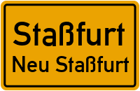 Straßenverzeichnis Staßfurt Neu Staßfurt