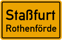 Straßenverzeichnis Staßfurt Rothenförde