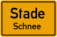 Hörner Deichfeld West in StadeSchnee