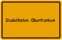 City Sign Stadelhofen, Oberfranken