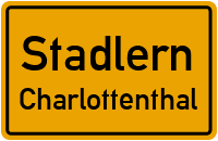 Straßenverzeichnis Stadlern Charlottenthal