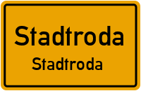 Straße des Friedens in StadtrodaStadtroda