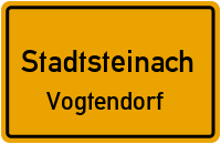 Straßenverzeichnis Stadtsteinach Vogtendorf