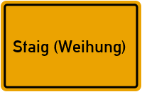 City Sign Staig (Weihung)