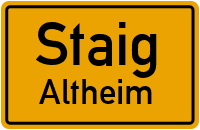 Finstergasse in 89195 Staig (Altheim)