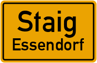 Straßen in Staig Essendorf
