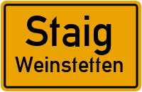 Staiger Straße in StaigWeinstetten