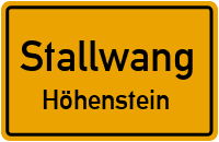 Straßen in Stallwang Höhenstein