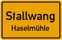 Straßen in Stallwang Haselmühle