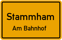Hauptstraße in StammhamAm Bahnhof