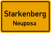 Wasserturmstraße in StarkenbergNeuposa