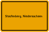 City Sign Staufenberg, Niedersachsen