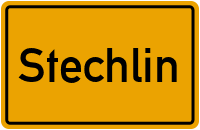 Ortsschild von Gemeinde Stechlin in Brandenburg