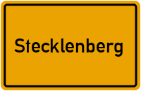 Ortsschild von Gemeinde Stecklenberg in Sachsen-Anhalt