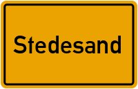 Ortsschild von Gemeinde Stedesand in Schleswig-Holstein