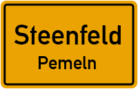 Pemelner Dorfstraße in SteenfeldPemeln